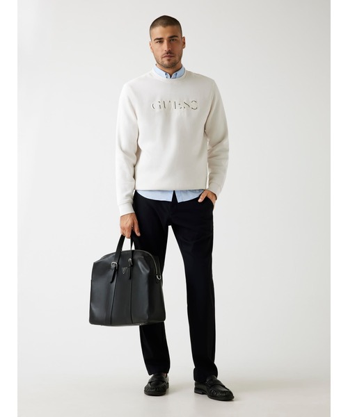 Guess（ゲス）の「Crew Neck Basic Sweatshirt スウェット（スウェット・メンズ・ブラック/ホワイト・X-LARGE/SMALL/LARGE/MEDIUM）」の7枚目の写真