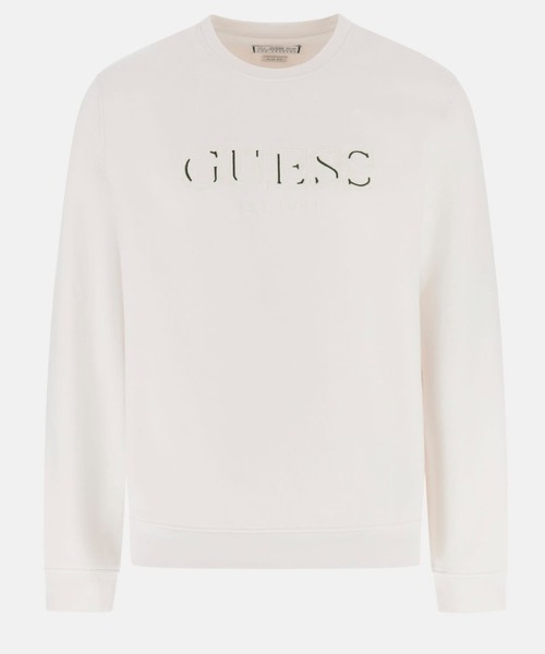 Guess（ゲス）の「Crew Neck Basic Sweatshirt スウェット（スウェット・メンズ・ブラック/ホワイト・X-LARGE/SMALL/LARGE/MEDIUM）」の8枚目の写真