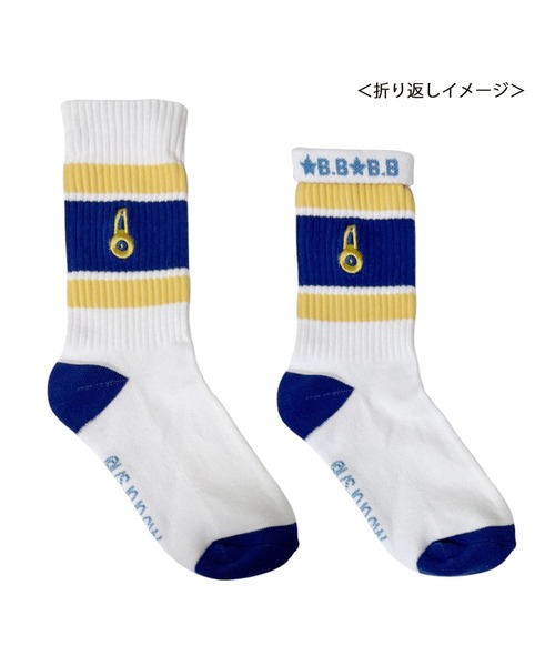 ジョジョの奇妙な冒険 】 刺繍ラインクルーソックス 25W10（ソックス