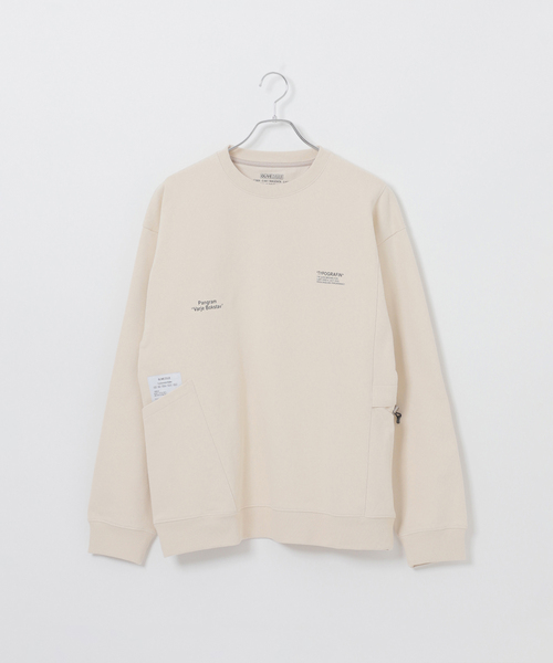 B.C STOCK（ベーセーストック）の「OLIVEDRAB キャリーポケットスウェット（スウェット・メンズ・タン/スミクロ/オートミール/グレー・LARGE/MEDIUM/X-LARGE）」の4枚目の写真