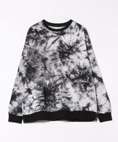 ATELANE(アテレーン)の「【ATLANE/アテレーン】タイダイ裏毛L/S P/O(スウェット・メンズ・ホワイト/グリーン/ブラック・M/L/XL)」の1枚目の写真