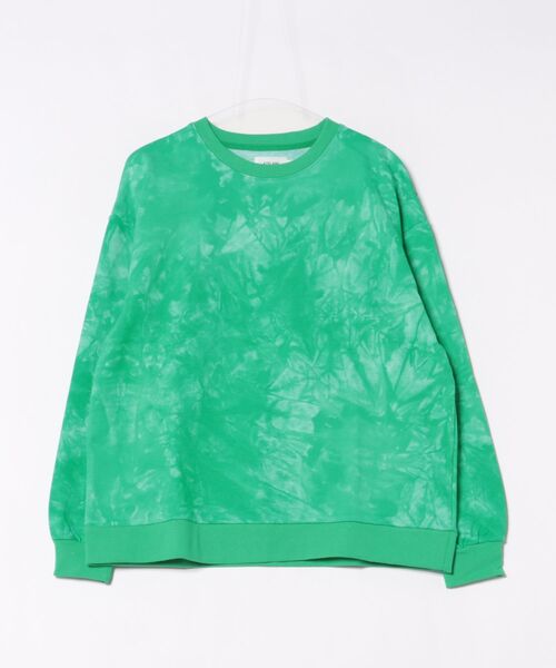 ATELANE(アテレーン)の「【ATLANE/アテレーン】タイダイ裏毛L/S P/O(スウェット・メンズ・ホワイト/グリーン/ブラック・M/L/XL)」の3枚目の写真