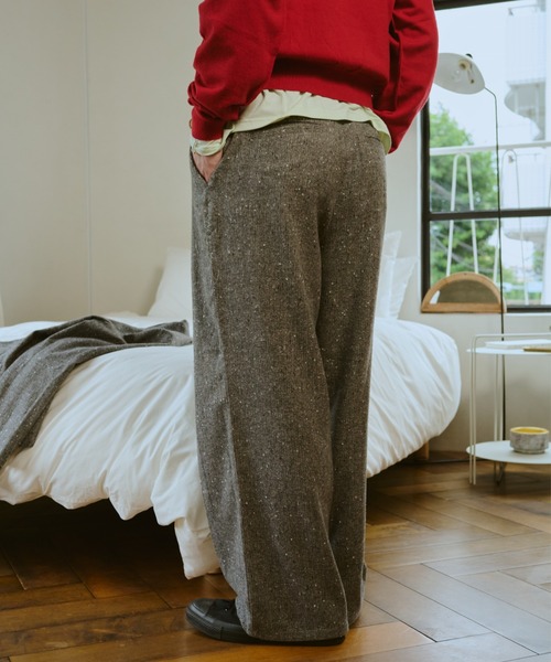 common gull products.(コモンガルプロダクツ)の「灯り待ちのパンツ(スラックス・レディース・グレー系/ベージュ系/ダークブラウン系・LARGE/MEDIUM/SMALL)」の10枚目の写真