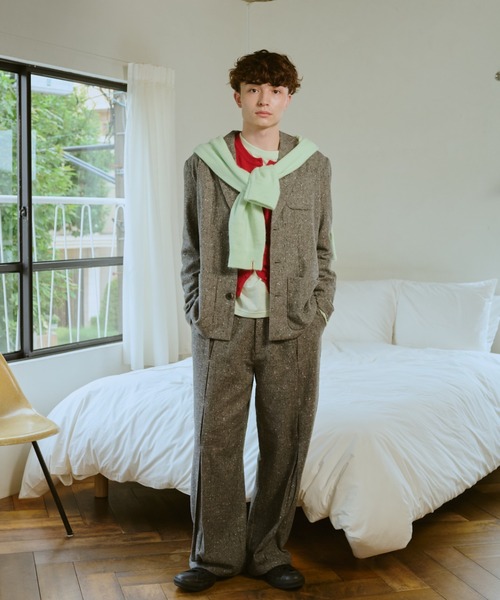 common gull products.(コモンガルプロダクツ)の「灯り待ちのパンツ(スラックス・レディース・グレー系/ベージュ系/ダークブラウン系・LARGE/MEDIUM/SMALL)」の13枚目の写真
