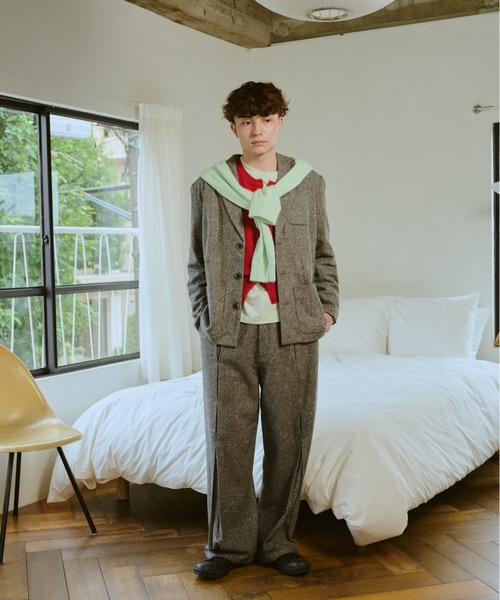 common gull products.(コモンガルプロダクツ)の「灯り待ちのパンツ(スラックス・レディース・グレー系/ベージュ系/ダークブラウン系・LARGE/MEDIUM/SMALL)」の14枚目の写真