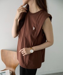 【U.S. POLO ASSN.】ワンポイント刺繍 ソフトタッチタンクトップ