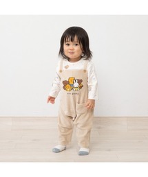 Miffy（ ミッフィー）の「miffy ミッフィー 長袖フィットオールサロペット風（ロンパース）」