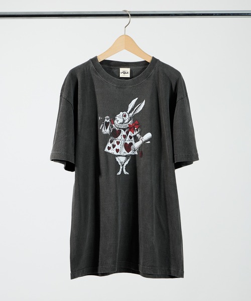 salle de bal(サルデバル)の「【 不思議の国のアリス 】 マクラミンアリス ピグメントTシャツ WNI(Tシャツ/カットソー・レディース・グレー/グリーン/ネイビー/チャコール・FREE)」の3枚目の写真