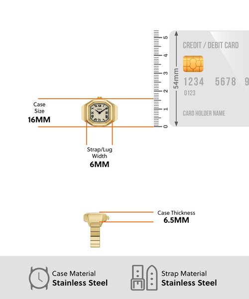 FOSSIL(フォッシル)の「フォッシル 腕時計 レディース アナログ ステンレス ES5446(アナログ腕時計・レディース・ゴールド・FREE)」の5枚目の写真