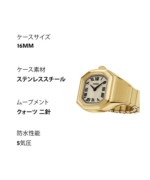 FOSSIL(フォッシル)の「フォッシル 腕時計 レディース アナログ ステンレス ES5446(アナログ腕時計・レディース・ゴールド・FREE)」の11枚目の写真