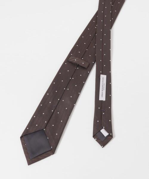 URBAN RESEARCH DOORS（アーバンリサーチドアーズ）の「LIFE STYLE TAILOR　25AW国内タイドット3（ネクタイ・メンズ・ネイビー/ブラウン・-）」の4枚目の写真