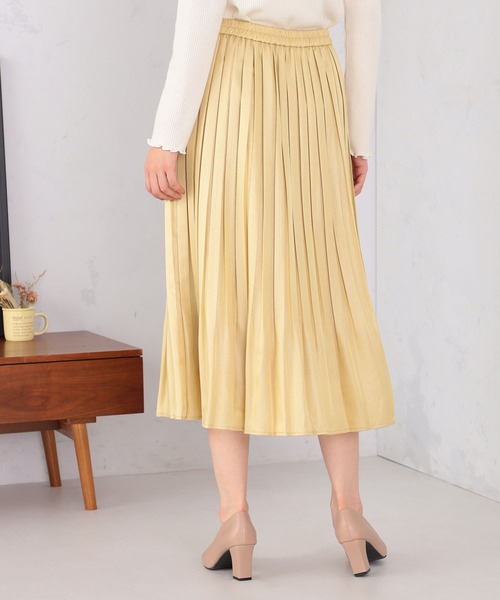 GALLORIA（ギャローリア）の「裾消しプリーツスカート（スカート・レディース・モカ/マスタード/ネイビー・S/M/L/LL）」の13枚目の写真