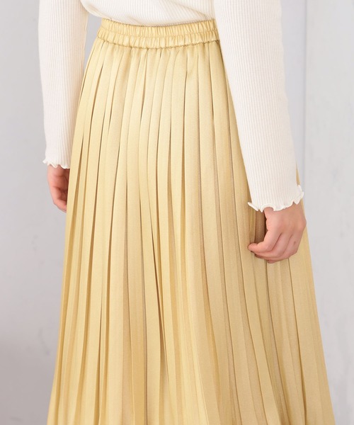 GALLORIA（ギャローリア）の「裾消しプリーツスカート（スカート・レディース・モカ/マスタード/ネイビー・S/M/L/LL）」の14枚目の写真