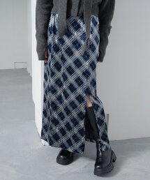 Kastane（カスタネ）の「チェックベロアスカート（スカート）」