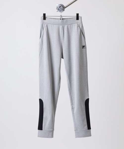 FILA(フィラ)の「FILA JOGGER PANTS フィラ ダンボールニットジョガーパンツ スウェット(スウェットパンツ・レディース・グレー/ホワイト/ピンク・M/L)」の4枚目の写真