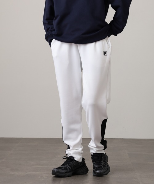 FILA(フィラ)の「FILA JOGGER PANTS フィラ ダンボールニットジョガーパンツ スウェット(スウェットパンツ・レディース・グレー/ホワイト/ピンク・M/L)」の16枚目の写真