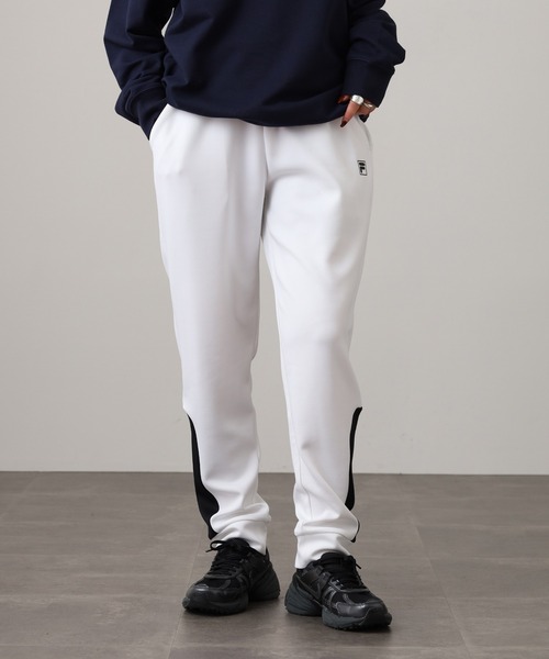 FILA(フィラ)の「FILA JOGGER PANTS フィラ ダンボールニットジョガーパンツ スウェット(スウェットパンツ・レディース・グレー/ホワイト/ピンク・M/L)」の15枚目の写真