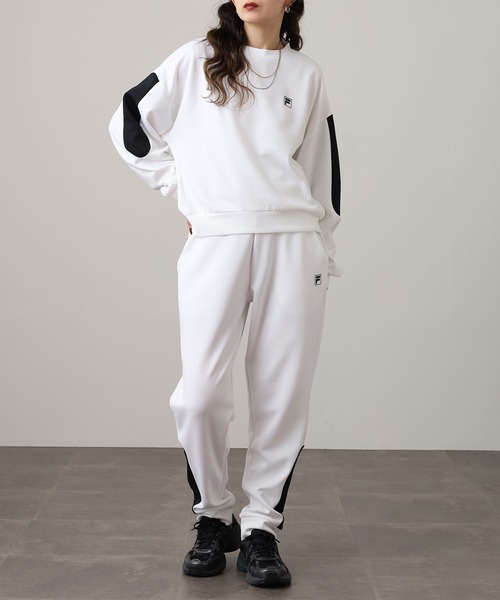 FILA(フィラ)の「FILA JOGGER PANTS フィラ ダンボールニットジョガーパンツ スウェット(スウェットパンツ・レディース・グレー/ホワイト/ピンク・M/L)」の22枚目の写真