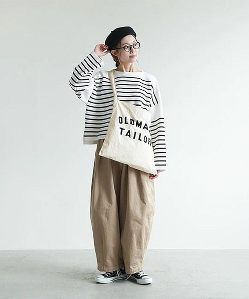 SOLAMONAT(ソラモナ)の「ウエハースニットボーダーワイドスリーブ(Tシャツ/カットソー・レディース・ブラック×ホワイト/グレー×ホワイト/ホワイト×ブラック・FREE)」の11枚目の写真
