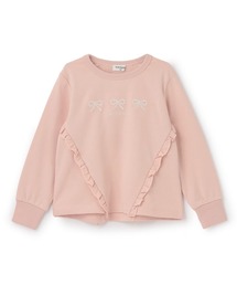 trois lapins kp（トロワラパンケーピー）の「trois lapins リボン刺シュウ フリルトレーナー（スウェット）」