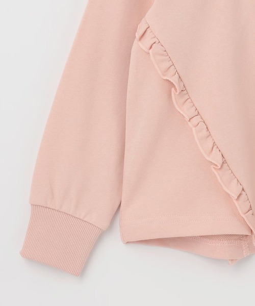 trois lapins kp（トロワラパンケーピー）の「trois lapins リボン刺シュウ フリルトレーナー（スウェット・キッズ・ピンク/アイボリー・120cm/130cm/140cm/150cm/160cm）」の7枚目の写真