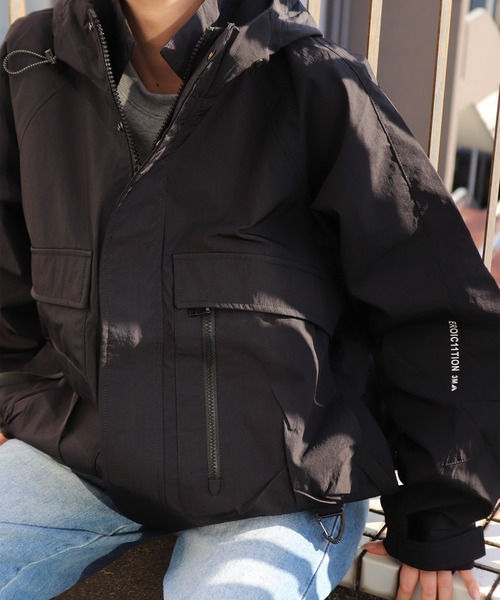 WESTSEA(ウエストシー)の「デカポケ フードジップブルゾン(ブルゾン・メンズ・チャコール/ブラック・L/XL/M)」の1枚目の写真
