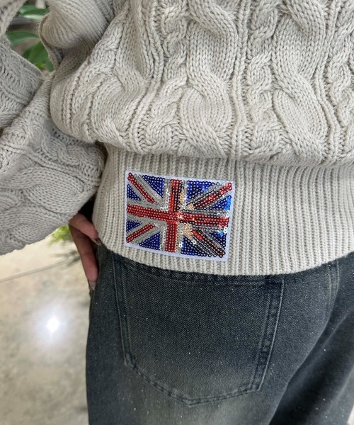 sedacle girl（セダクルガール）の「フェイクファーフード付きユニオンニットパーカー（ニット/セーター・レディース・アイボリー/ブラック/グレー/チャコールグレー/ブラウン・SMALL）」の21枚目の写真