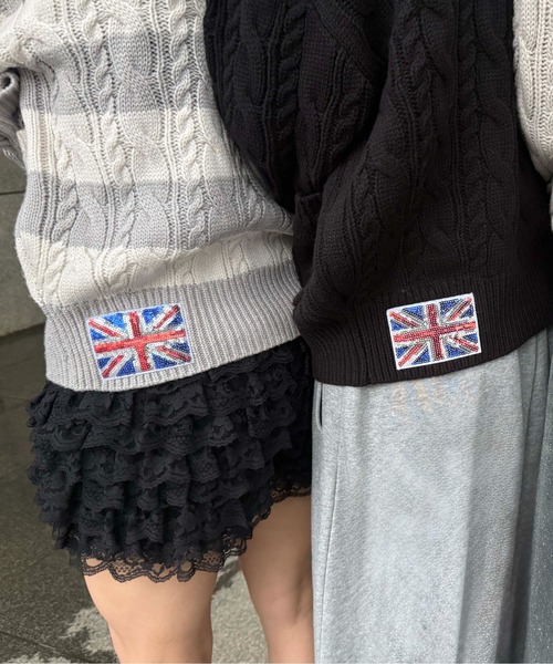 sedacle girl（セダクルガール）の「フェイクファーフード付きユニオンニットパーカー（ニット/セーター・レディース・アイボリー/ブラック/グレー/チャコールグレー/ブラウン・SMALL）」の14枚目の写真