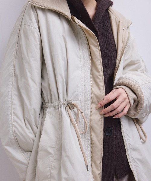サステナブル】リバーシブルドロストキルティングブルゾン/撥水