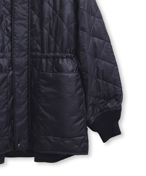 サステナブル】リバーシブルドロストキルティングブルゾン/撥水