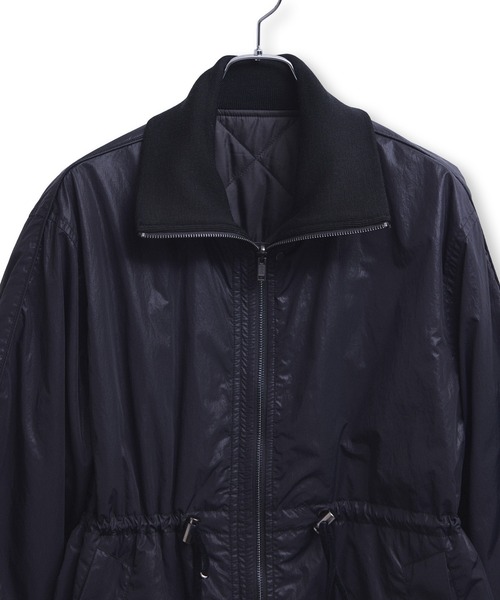 サステナブル】リバーシブルドロストキルティングブルゾン/撥水