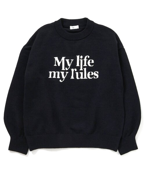 algy（アルジー）の「ロゴスムースニット（ニット/セーター・キッズ・ミント/ブラック/オフホワイト・SMALL/XX-SMALL/X-SMALL/MEDIUM）」の8枚目の写真