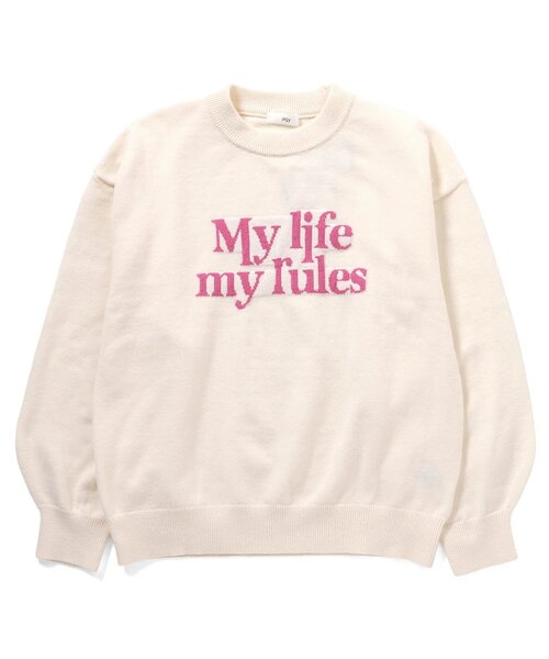 algy（アルジー）の「ロゴスムースニット（ニット/セーター・キッズ・ミント/ブラック/オフホワイト・SMALL/XX-SMALL/X-SMALL/MEDIUM）」の10枚目の写真