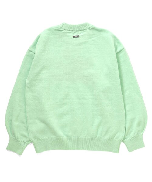 algy（アルジー）の「ロゴスムースニット（ニット/セーター・キッズ・ミント/ブラック/オフホワイト・SMALL/XX-SMALL/X-SMALL/MEDIUM）」の5枚目の写真