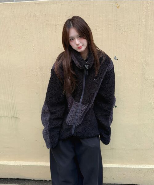 F.ILLUMINATE（フィルミネイト）の「フラッフィーデュオフリースジャケット-ベージュ（その他アウター・レディース・その他・LARGE/SMALL/MEDIUM）」の15枚目の写真