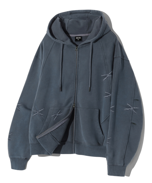 Domingo Pigment 2WAY Sweat Fleece — двухсторонняя толстовка, 2‑way, синия