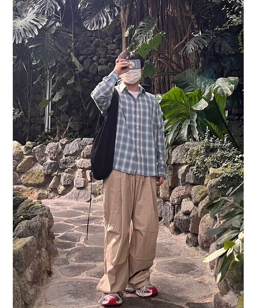 XERO（ゼロ）の「Tender Ombre Check Shirts [3 Colors]（シャツ/ブラウス・レディース・ブルー/グレー/グリーン・LARGE/MEDIUM/X-LARGE）」の7枚目の写真