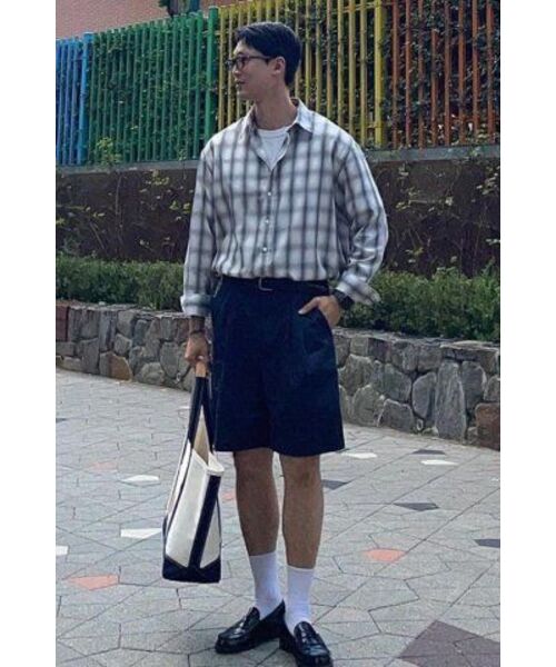 XERO（ゼロ）の「Tender Ombre Check Shirts [3 Colors]（シャツ/ブラウス・レディース・ブルー/グレー/グリーン・LARGE/MEDIUM/X-LARGE）」の9枚目の写真
