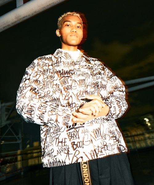 セール】【BOY LONDON】GRAFFITI COACH JACKET（ナイロンジャケット