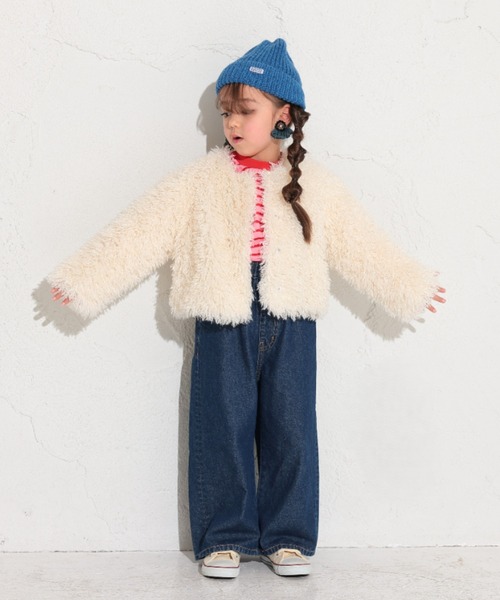 Ocean&Ground(オーシャン&グラウンド)の「Jr.エコファージャケット(ブルゾン・キッズ・アイボリー/ブラウン/ブラック・150/160)」の9枚目の写真