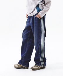 BACK TAPE POINT DENIM PANTS DARK BLUE