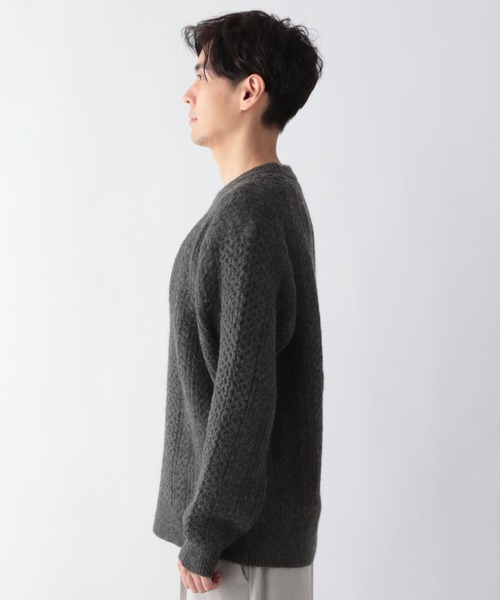 GLOBAL WORK（グローバルワーク）の「フワフワHugmeケーブルプルオーバー/581034（ニット/セーター・メンズ・ミント/アイボリー/チャコールグレー・SMALL/MEDIUM/LARGE/X-LARGE）」の21枚目の写真