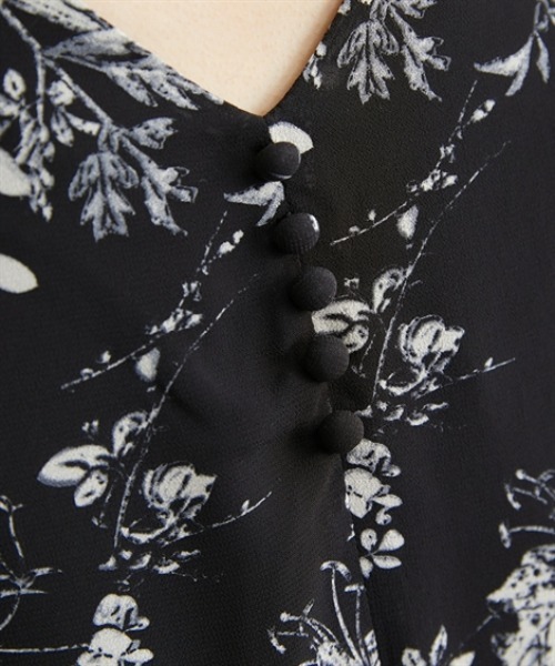 nissen(ニッセン)の「花柄シフォンウエスト切替ワンピース(ウォッシャブル素材)(ワンピース・レディース・モカ/ブラック・M/L/LL/PS/PM/PSS/T3L/TLL/TL/TM)」の19枚目の写真