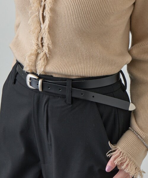 SHENERY（シーナリー）の「シルバーバックルベルト（ベルト・レディース・ブラック/キャメル・FREE）」の3枚目の写真