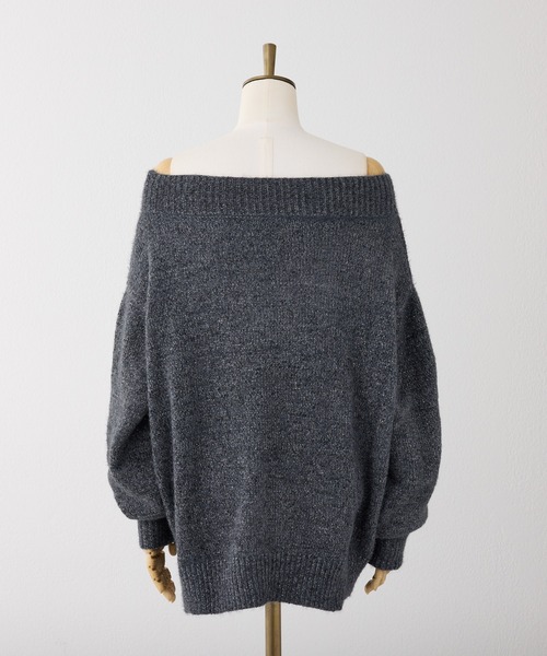 one after another NICE CLAUP(ワンアフターアナザーナイスクラップ)の「ブローチ付きモールミニワンピース(ニット/セーター・レディース・ピンク/レッド/アイボリー/サックスブルー/チャコールグレー・FREE)」の9枚目の写真