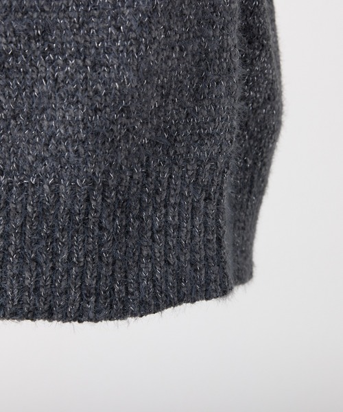 one after another NICE CLAUP(ワンアフターアナザーナイスクラップ)の「ブローチ付きモールミニワンピース(ニット/セーター・レディース・ピンク/レッド/アイボリー/サックスブルー/チャコールグレー・FREE)」の10枚目の写真