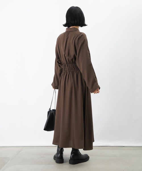 LUCA/LADY LUCK LUCA（ルカ/レディラックルカ）の「LC/LLL ウエストギャザーワンピース（ワンピース・レディース・ブラック/ブラウン・FREE）」の12枚目の写真