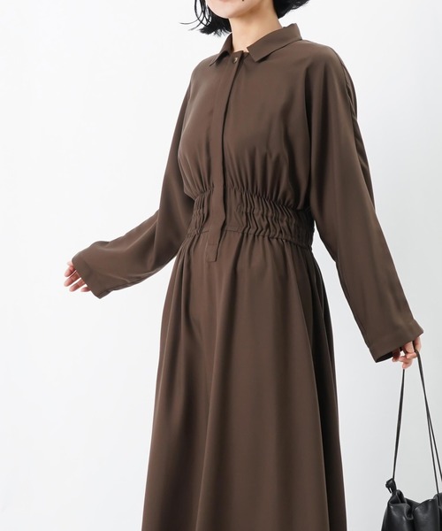 LUCA/LADY LUCK LUCA（ルカ/レディラックルカ）の「LC/LLL ウエストギャザーワンピース（ワンピース・レディース・ブラック/ブラウン・FREE）」の13枚目の写真