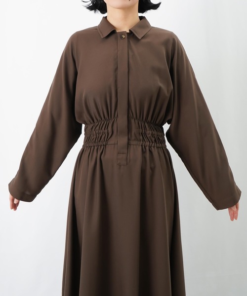 LUCA/LADY LUCK LUCA（ルカ/レディラックルカ）の「LC/LLL ウエストギャザーワンピース（ワンピース・レディース・ブラック/ブラウン・FREE）」の15枚目の写真