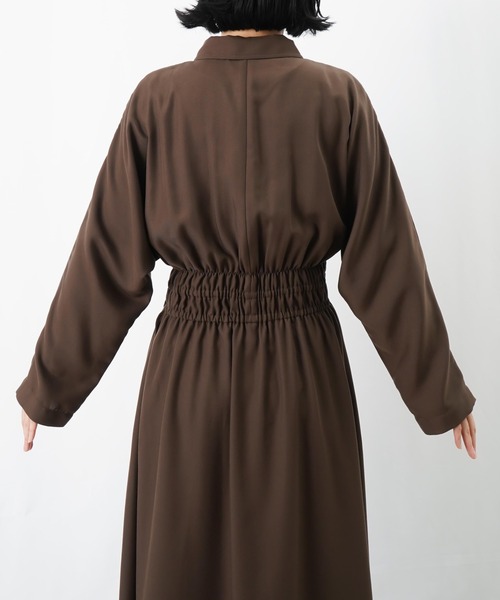 LUCA/LADY LUCK LUCA（ルカ/レディラックルカ）の「LC/LLL ウエストギャザーワンピース（ワンピース・レディース・ブラック/ブラウン・FREE）」の16枚目の写真